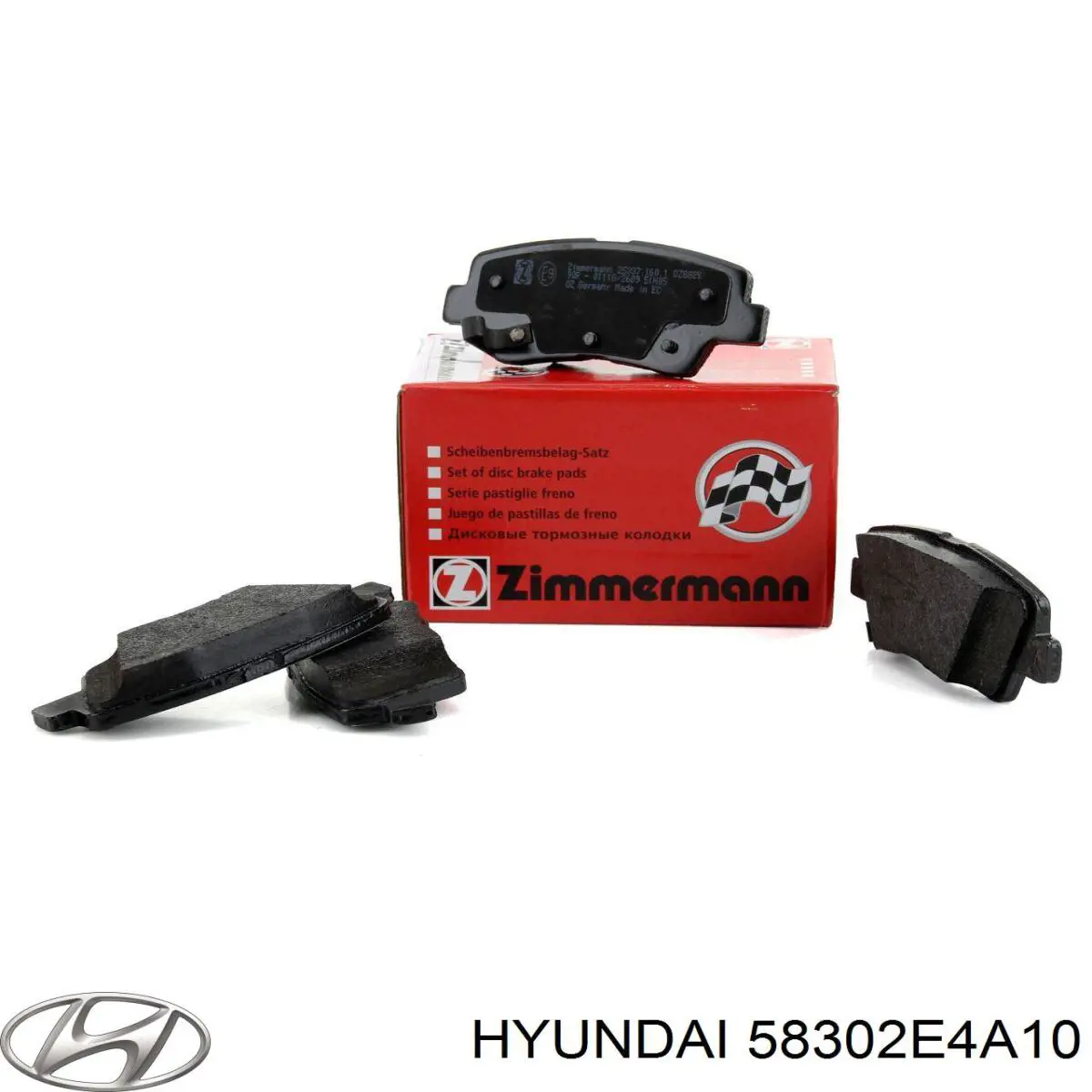 58302E4A10 Hyundai/Kia колодки гальмові задні, дискові