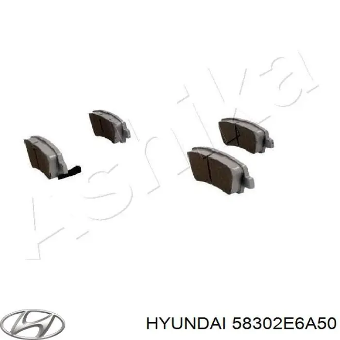 Задні гальмівні колодки Hyundai/Kia 58302E6A50 ціна, від 25.77 USD