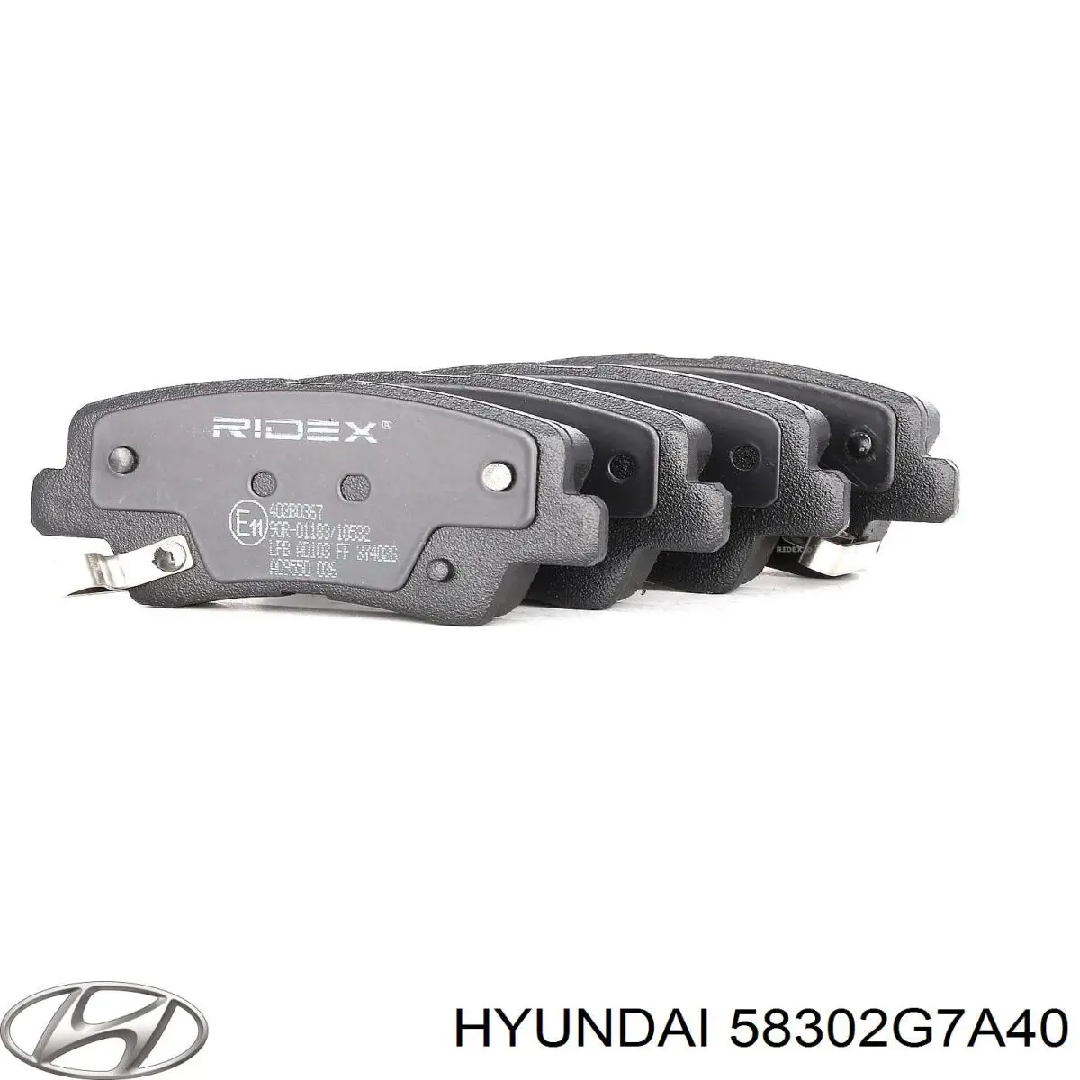 Задні дискові колодки Hyundai/Kia 58302G7A40