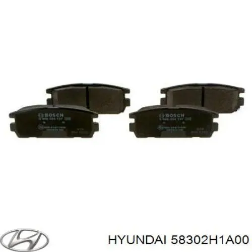 Задні гальмівні колодки Hyundai/Kia 58302H1A00 ціна, від 17.89 USD