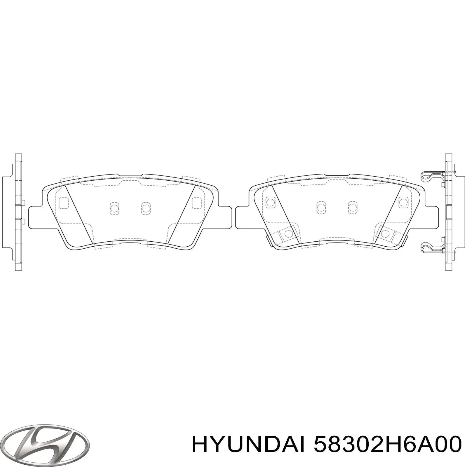 Купити 58302H6A00 Hyundai/Kia Задні колодки