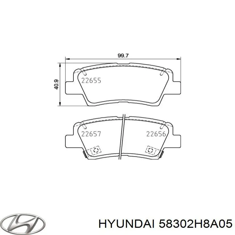 Задні гальмівні колодки Hyundai/Kia 58302H8A05 ціна, від 24.83 USD