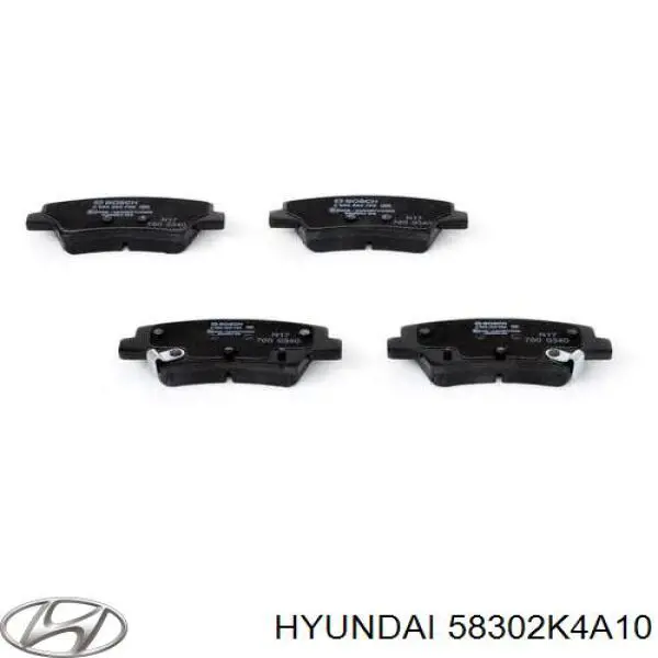Задні дискові колодки Hyundai/Kia 58302K4A10
