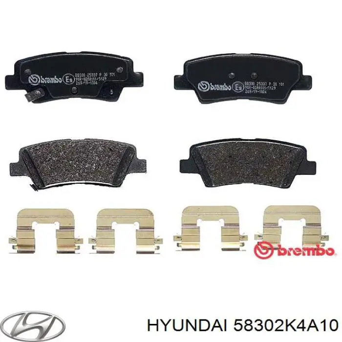 Задні гальмівні колодки Hyundai/Kia 58302K4A10 ціна, від 21.53 USD