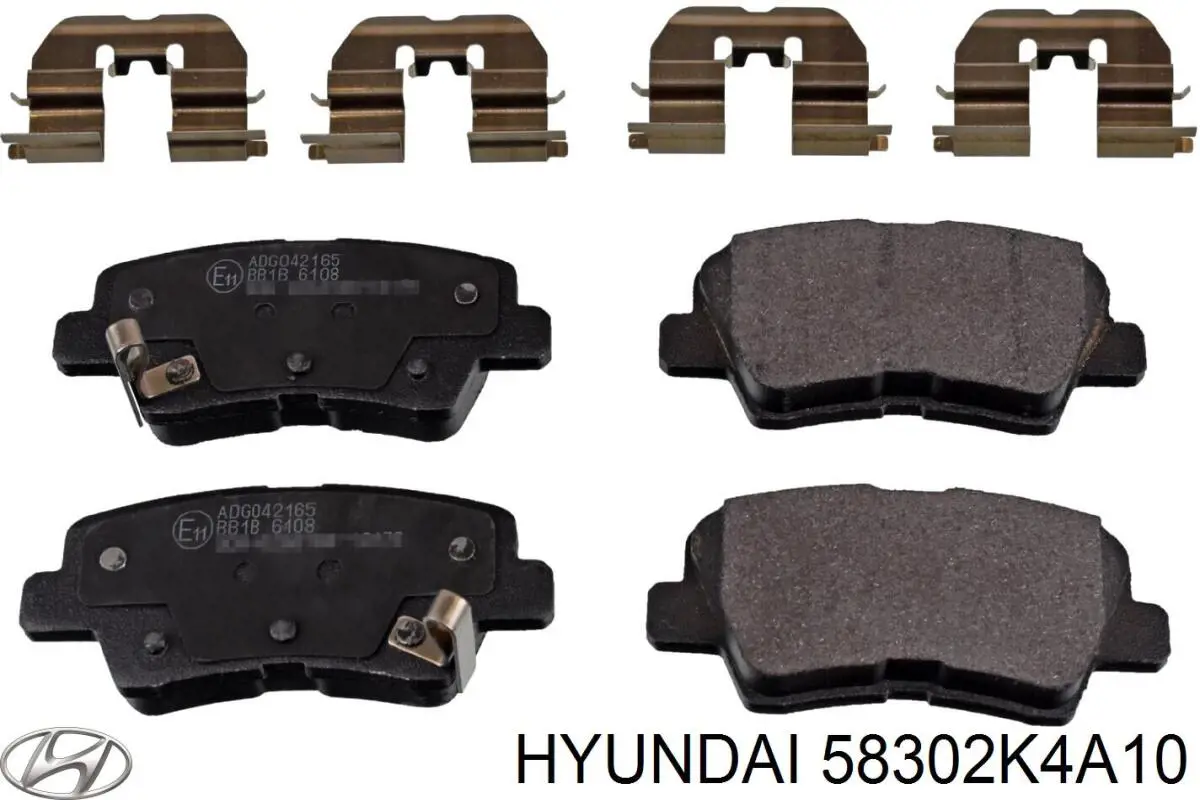 58302K4A10 Hyundai/Kia Колодки гальмівні задні, дискові