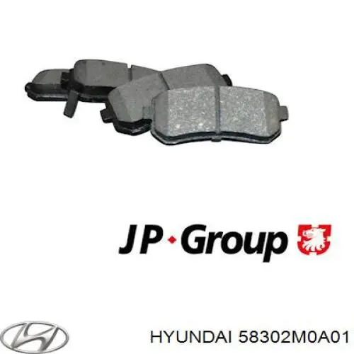 Купити 58302M0A01 Hyundai/Kia Задні колодки