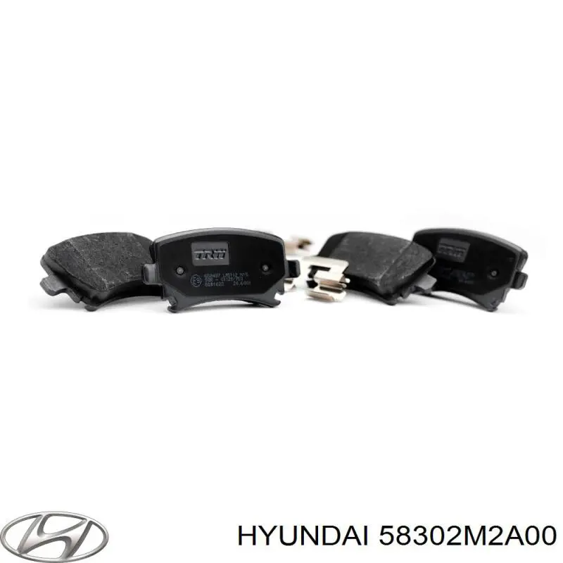 Задні гальмівні колодки 58302M2A00 Hyundai/Kia