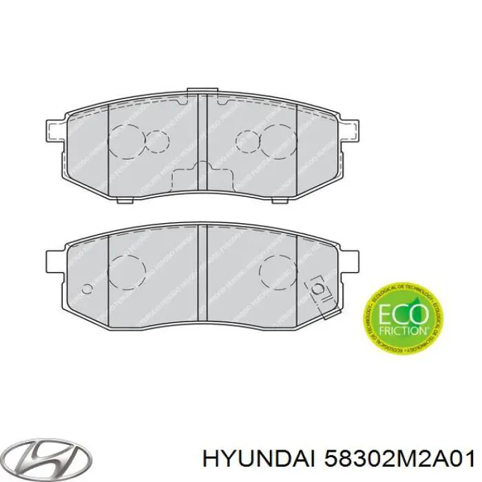 Задні гальмівні колодки Hyundai/Kia 58302M2A01 ціна, від 17.57 USD