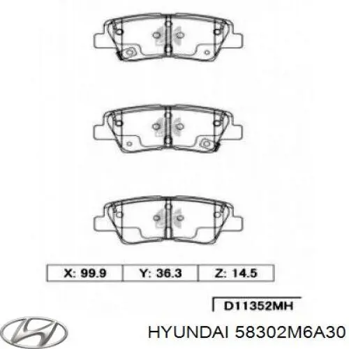  Hyundai/Kia 58302M6A30 ціна, від 119.98 USD