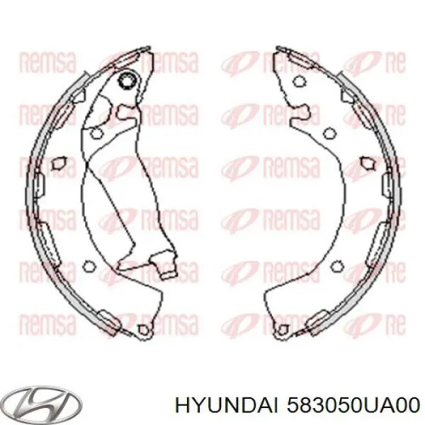 Купити 583050UA00 Hyundai/Kia Колодки гальмові задні, барабанні