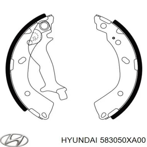 Колодки гальмові задні, барабанні Hyundai/Kia 583050XA00 ціна, від 17.95 USD