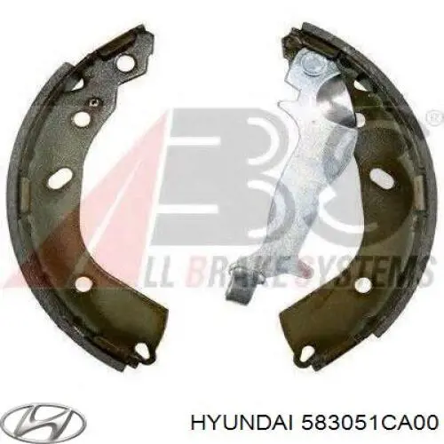 583051CA00 Hyundai/Kia колодки гальмові задні, барабанні