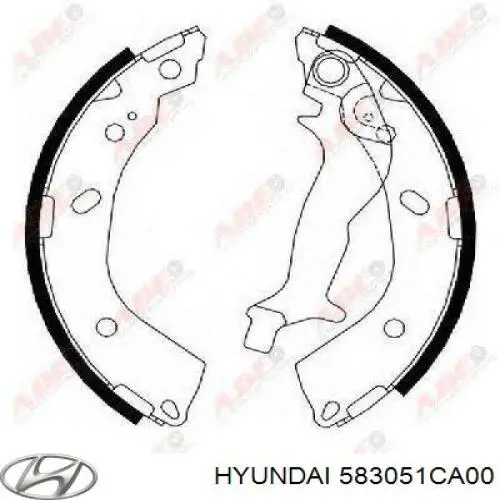 Колодки гальмові задні, барабанні Hyundai/Kia 583051CA00 ціна, від 17.95 USD