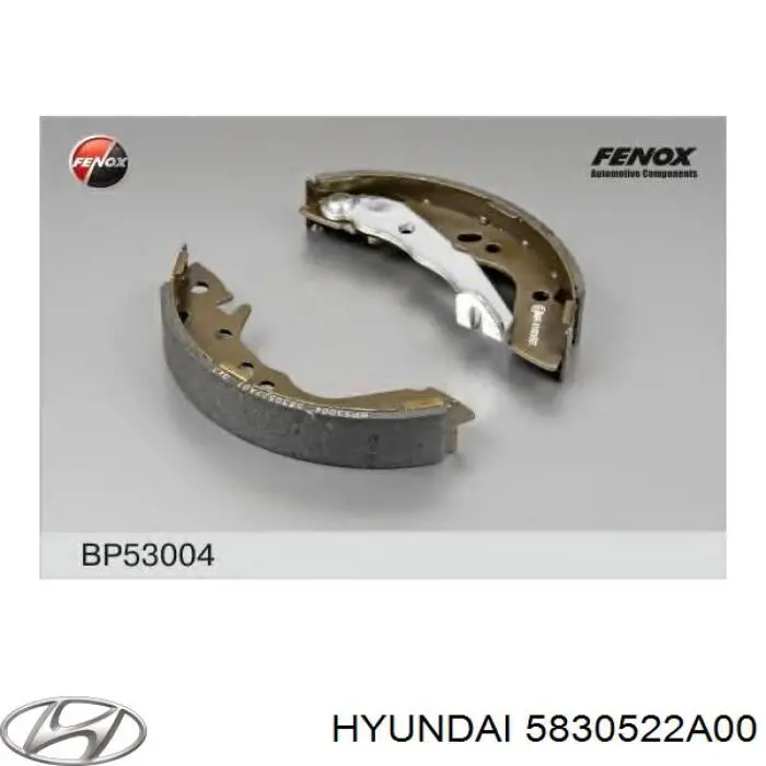 Гальма робочі задні ножні і гальмівні барабани Hyundai/Kia 5830522A00