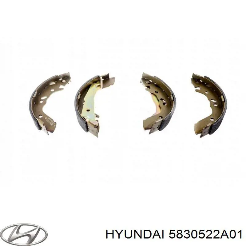 Колодки гальмові задні, барабанні 5830522A01 Hyundai/Kia