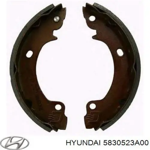 5830523A00 Hyundai/Kia колодки гальмові задні, барабанні
