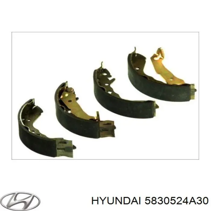 Купити 5830524A30 Hyundai/Kia Колодки гальмові задні, барабанні