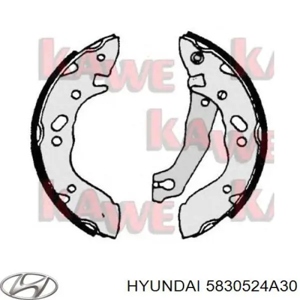 Гальма робочі задні ножні і гальмівні барабани Hyundai/Kia 5830524A30