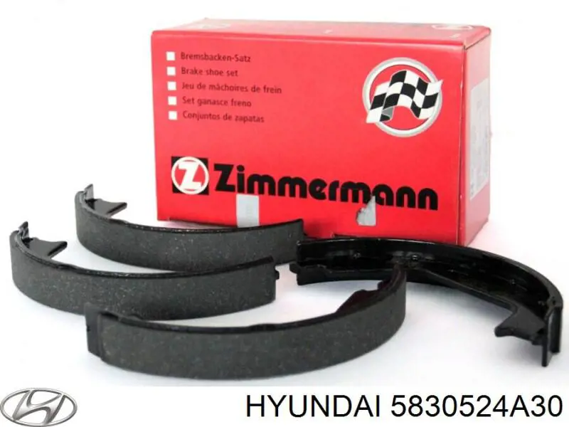 Купити 5830524A30 Hyundai/Kia Колодки гальмові задні, барабанні