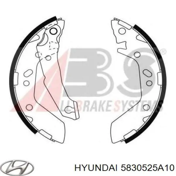5830525A10 Hyundai/Kia колодки гальмові задні, барабанні