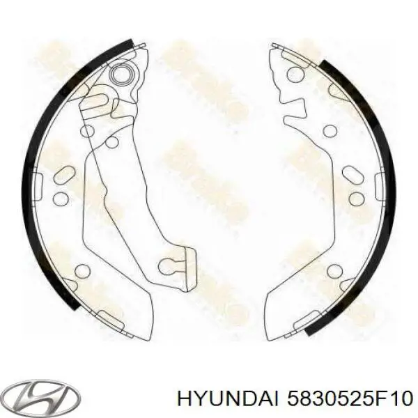 Колодки гальмові задні, барабанні 5830525F10 Hyundai/Kia