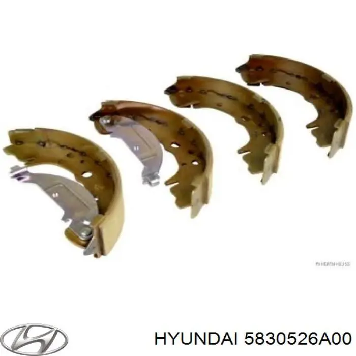 Колодки гальмові задні, барабанні Hyundai/Kia 5830526A00 ціна, від 7.04 USD