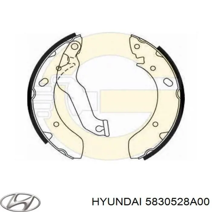 Колодки гальмові задні, барабанні 5830528A00 Hyundai/Kia