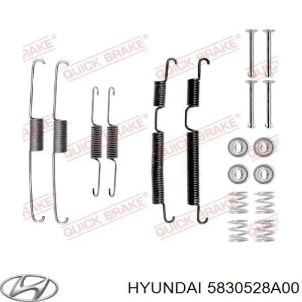 Колодки гальмові задні, барабанні Hyundai/Kia 5830528A00 ціна, від 18.16 USD