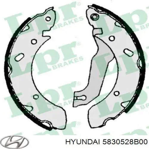 Колодки гальмові задні, барабанні 5830528B00 Hyundai/Kia