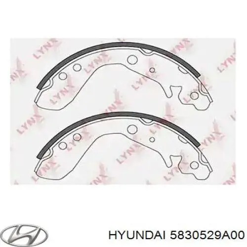 Купити 5830529A00 Hyundai/Kia Колодки гальмові задні, барабанні