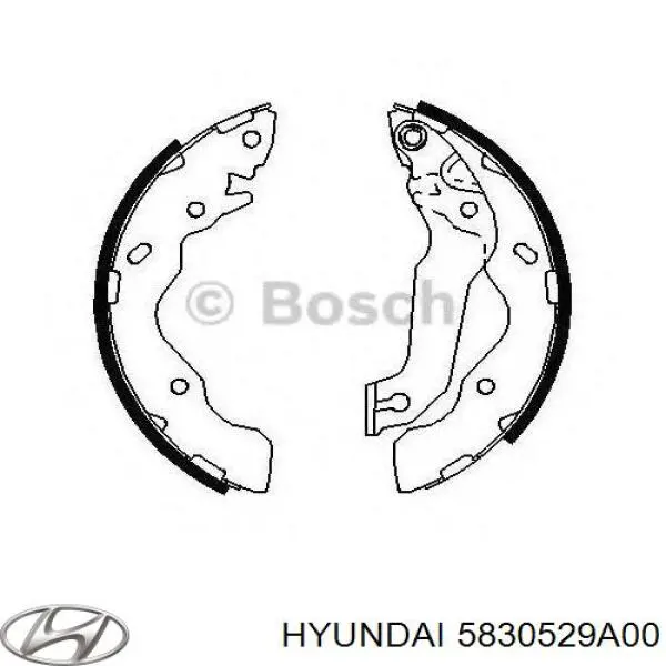 5830529A00 Hyundai/Kia колодки гальмові задні, барабанні