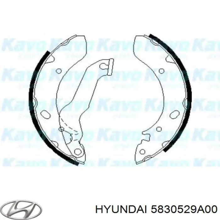 Колодки гальмові задні, барабанні Hyundai/Kia 5830529A00 ціна, від 18.44 USD