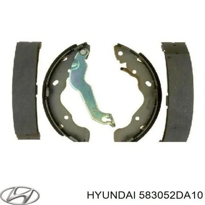 583052DA10 Hyundai/Kia Колодки гальмівні задні, барабанні
