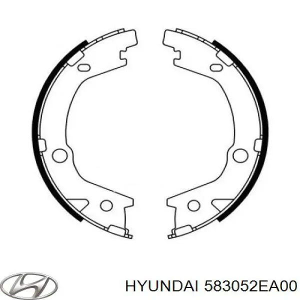 Колодки гальмові задні, барабанні KAP 583052EA00 ціна, від 14.39 USD