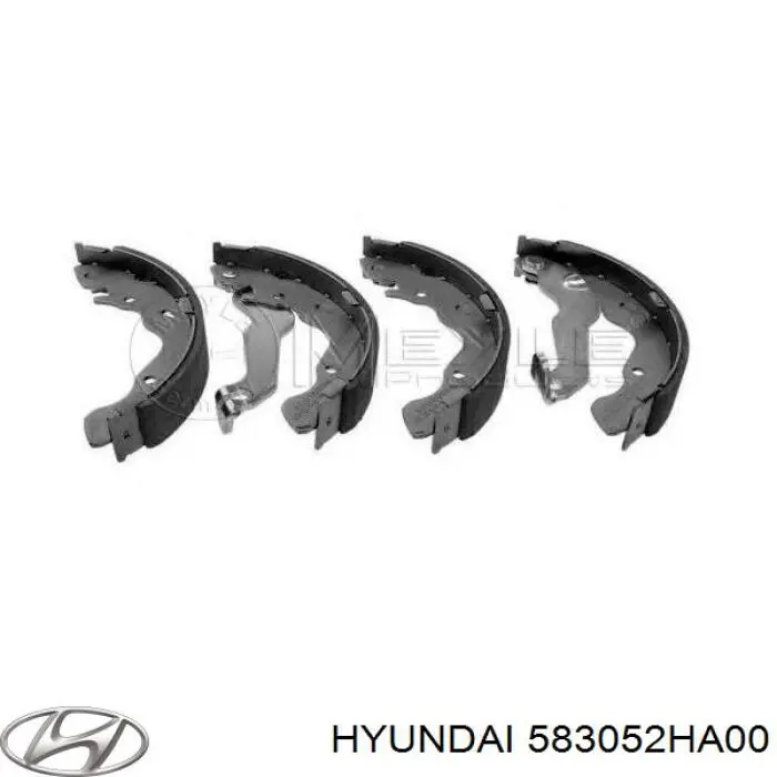 Колодки гальмові задні, барабанні Hyundai/Kia 583052HA00 ціна, від 21.95 USD