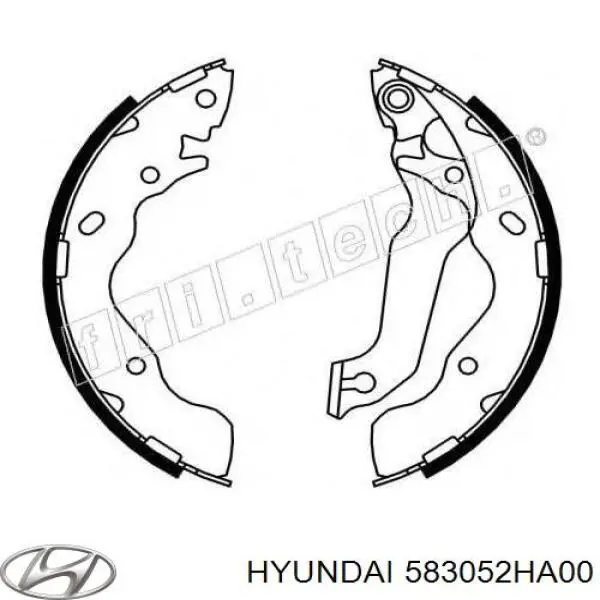 Колодки гальмові задні, барабанні 583052HA00 Hyundai/Kia