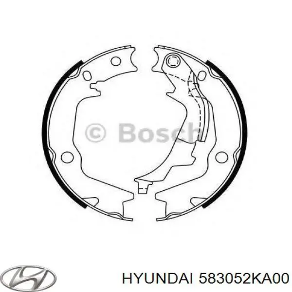 583052KA00 Hyundai/Kia Гальмівні колодки ручника
