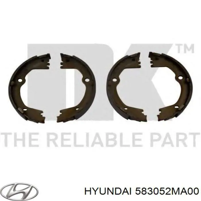 Колодки ручника / стоянкового гальма Hyundai/Kia 583052MA00 ціна, від 23.30 USD