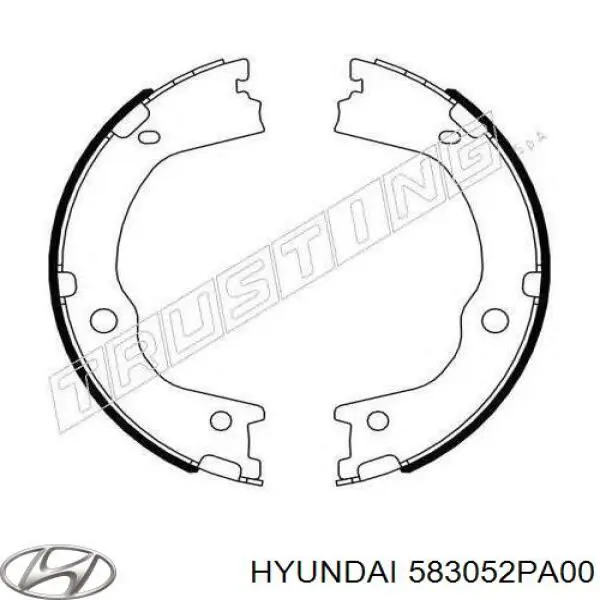 Купити 583052PA00 Hyundai/Kia Гальмівні колодки гальма стоянки