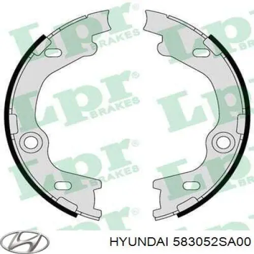 Колодки ручника / стоянкового гальма Hyundai/Kia 583052SA00 ціна, від 20.71 USD