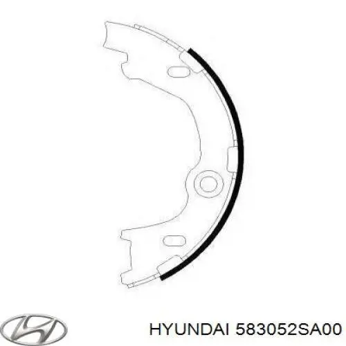 Колодки ручника 583052SA00 Hyundai/Kia