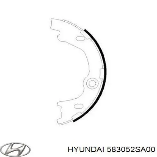 583052SA00 Hyundai/Kia Колодки ручника/стоянкового гальма