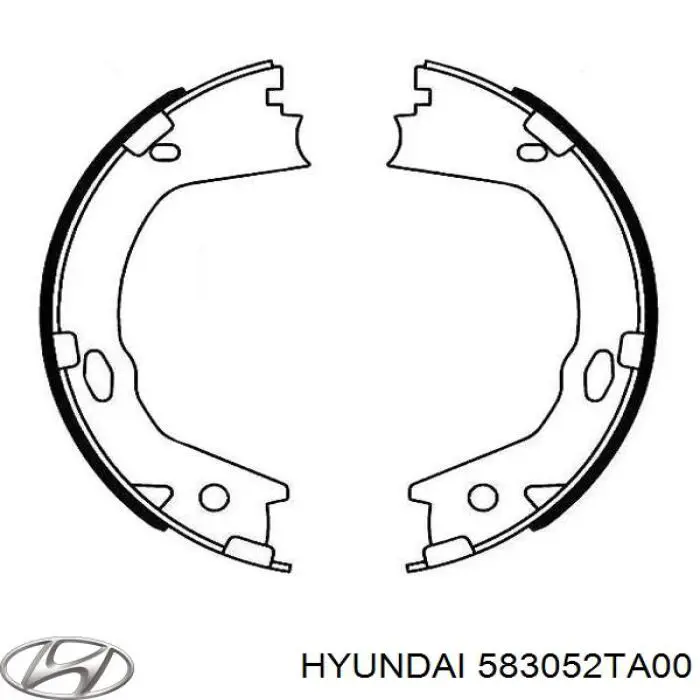 583053QA01 Hyundai/Kia колодки ручника/стоянкового гальма