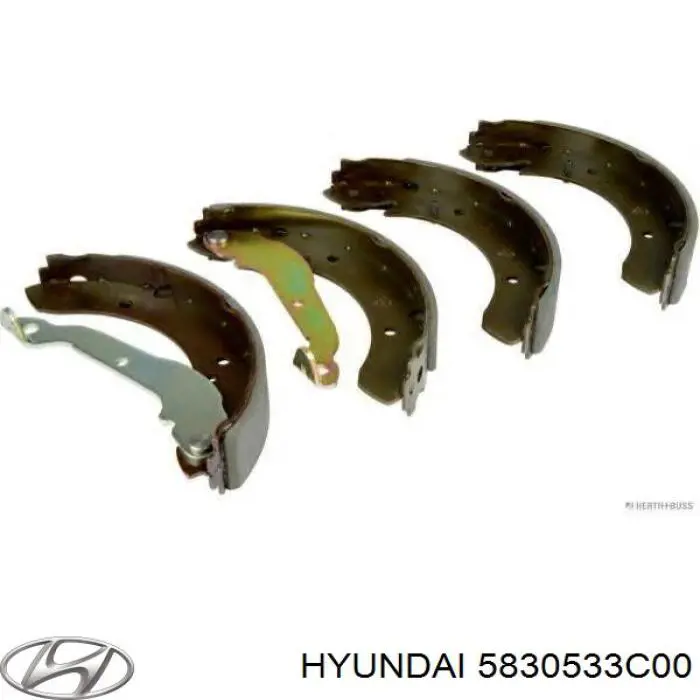 Колодки гальмові задні, барабанні 5830533C00 Hyundai/Kia