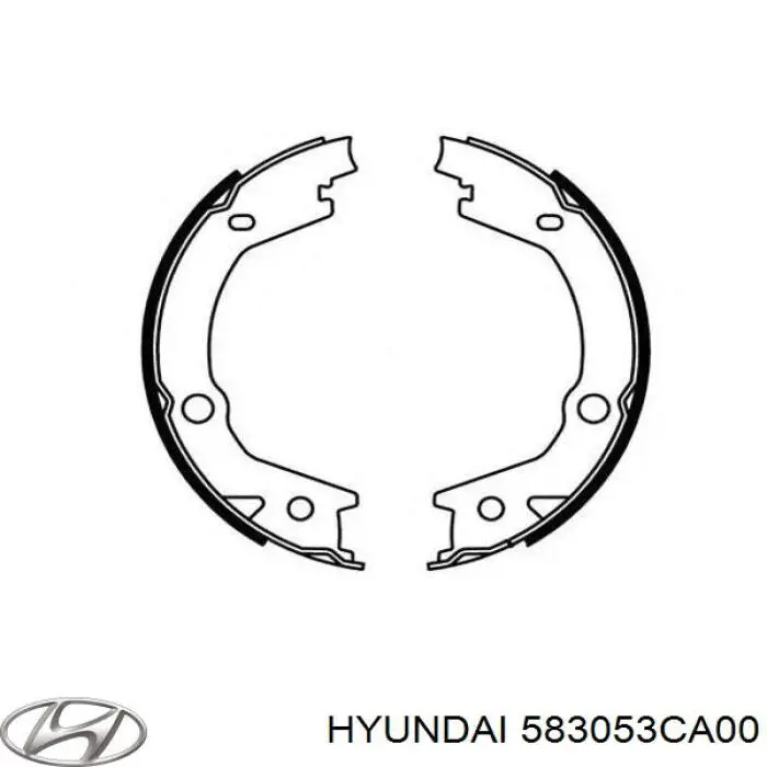 Колодки гальмові задні, барабанні 583053CA00 Hyundai/Kia
