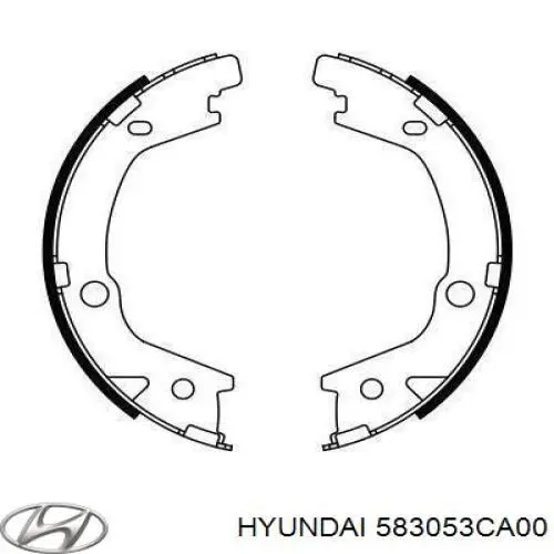 Колодки гальмові задні, барабанні Hyundai/Kia 583053CA00 ціна, від 19.69 USD