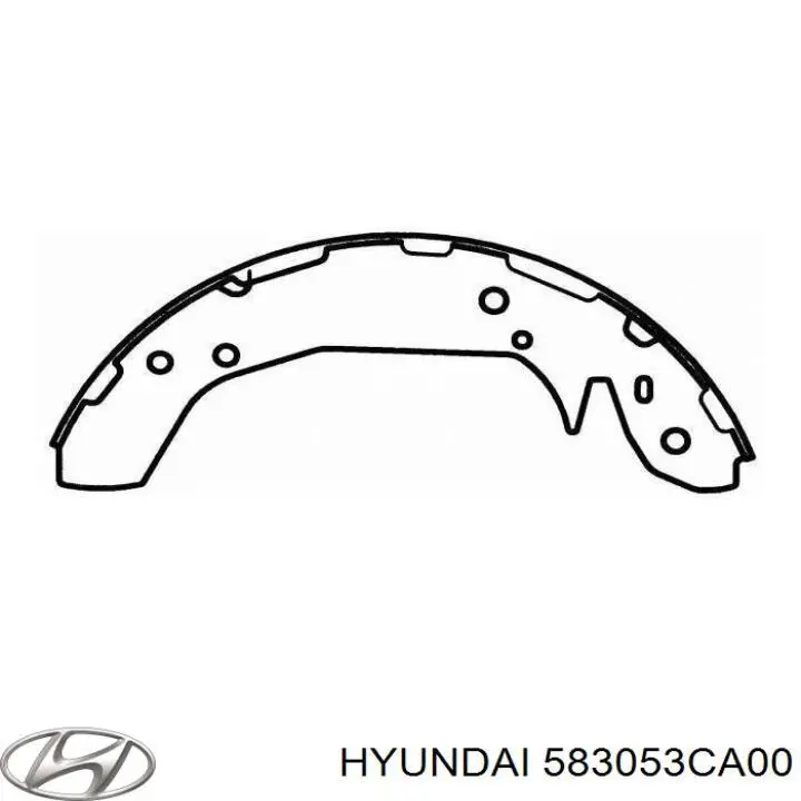 Купити 583053CA00 Hyundai/Kia Колодки гальмові задні, барабанні