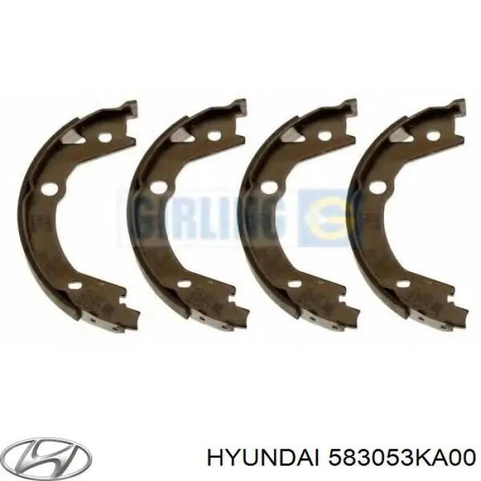 Купити 583053KA00 Hyundai/Kia Колодки гальмові задні, барабанні