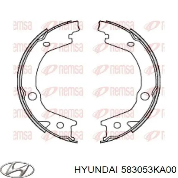 Колодки гальмові задні, барабанні Hyundai/Kia 583053KA00 ціна, від 25.51 USD