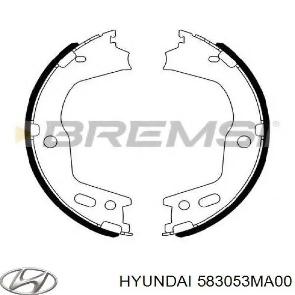 583053MA00 Hyundai/Kia Гальмівні колодки ручника